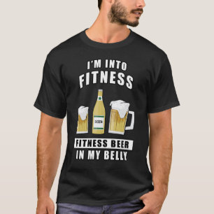 Ich stehe auf Fitness, Fitness Bier in meinem Bauc T-Shirt