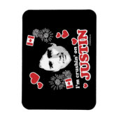 Ich stehe auf Justin -.png Magnet (Vertikal)