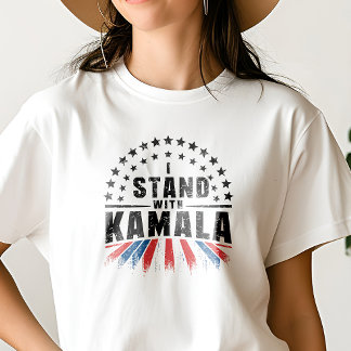 ICH STEHE BEI DEN PATRIOTISCHEN AMERIKANISCHEN WAH T-Shirt