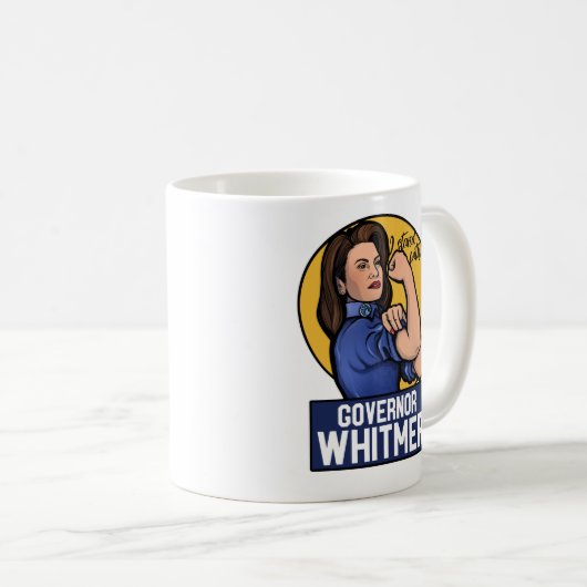 Ich stehe bei Gouverneur Whitmer Kaffeetasse (VorderseiteRechts)