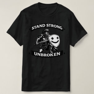 Ich stehe den Schwierigkeiten des Lebens mit dem L T-Shirt
