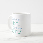 Ich stehe früh auf kaffeetasse (Vorderseite Links)