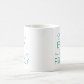 Ich stehe früh auf kaffeetasse (Mittel)