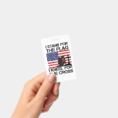 Ich stehe für das Flaggennetz der Cross Flag USA Ausweis (Handheld)