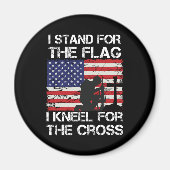 Ich stehe für das Flaggennetz der Cross Flag USA Magnet (Vorne)