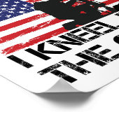 Ich stehe für das Flaggennetz der Cross Flag USA Poster (Ecke)