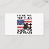 Ich stehe für das Flaggennetz der Cross Flag USA Visitenkarte (Vorderseite)