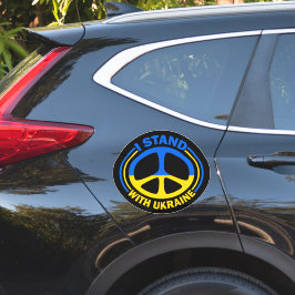 Ich stehe für das ukrainische Friedenssymbol Aufkleber
