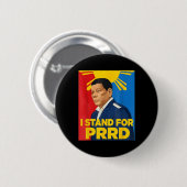 Ich stehe für den PRD-Unterstützer Digong Duterte  Button (Vorne & Hinten)