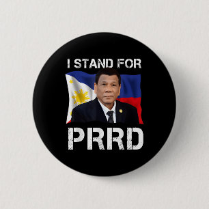 Ich stehe für den PRD-Unterstützer Digong Duterte  Button