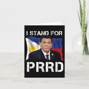 Ich stehe für den PRD-Unterstützer Digong Duterte Karte