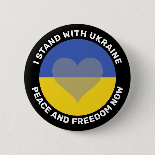 Ich stehe für den ukrainischen Antikriegsschalter Button (Vorderseite)