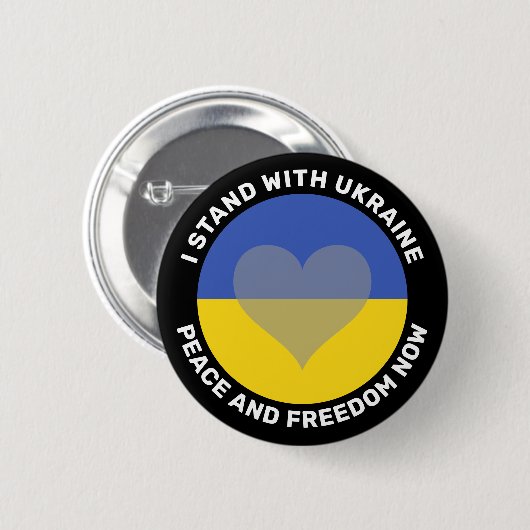 Ich stehe für den ukrainischen Antikriegsschalter Button (Vorne & Hinten)