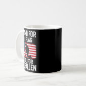 Ich stehe für die Fahne der Fallen - Kaffeetasse (Vorderseite Links)