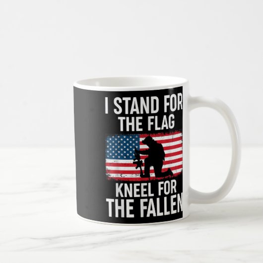 Ich stehe für die Fahne der Fallen - Kaffeetasse (Rechts)