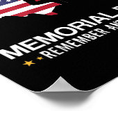 Ich stehe für die Fahne der gefallenen Menschen Poster (Ecke)