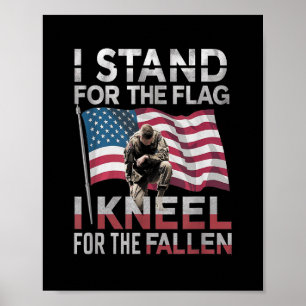 Ich stehe für die Fahne, die ich für die gefallene Poster
