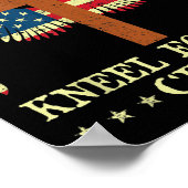 Ich stehe für die Fahne für das Cross Memorial Poster (Ecke)