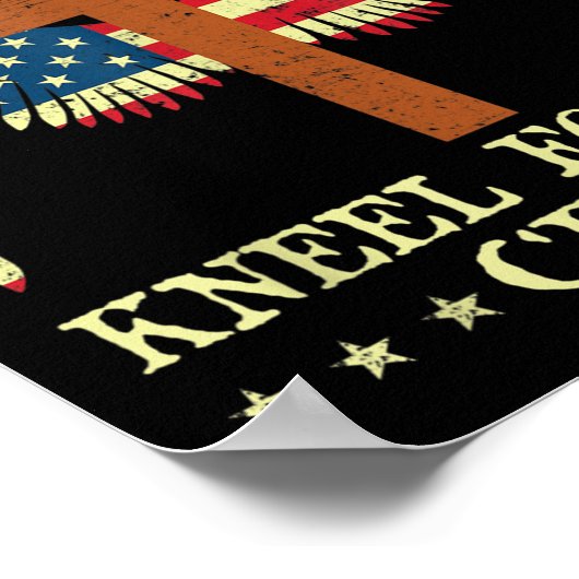 Ich stehe für die Fahne für das Cross Memorial Poster (Ecke)