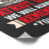 Ich stehe für die Fahne, um diejenigen zu ehren, d Poster (Ecke)