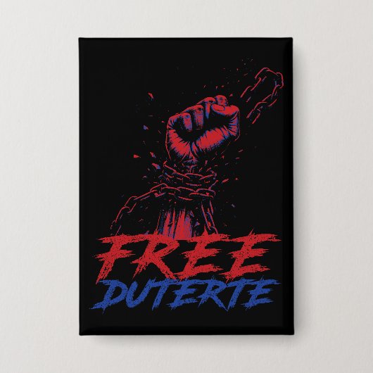 Ich stehe für Duterte Free DU30 Free Duterte Button (Vorderseite)