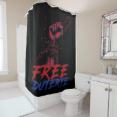 Ich stehe für Duterte Free DU30 Free Duterte Duschvorhang (Beispiel)