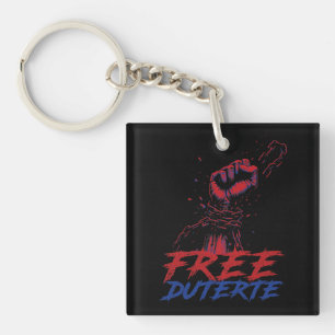 Ich stehe für Duterte Free DU30 Free Duterte Schlüsselanhänger