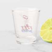 Ich stehe für Duterte Free DU30 Free Duterte Schnapsglas (Rückseite)