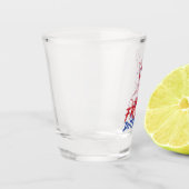 Ich stehe für Duterte Free DU30 Free Duterte Schnapsglas (Links)