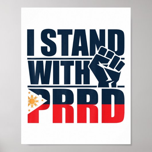 Ich stehe für Duterte Vintage freie Duterte Poster (Vorne)