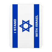 Ich stehe für Israel-Zoll-Text Israel-Flagge Magnet (Vertikal)
