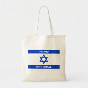 Ich stehe für Israel-Zoll-Text Israel-Flagge Tragetasche