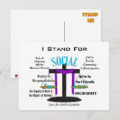 Ich stehe für postkarte (Vorne/Hinten)