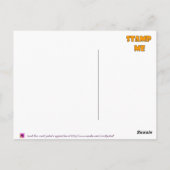 Ich stehe für postkarte (Rückseite)