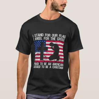 Ich stehe für unsere Fahne, die ich für das gesegn T-Shirt
