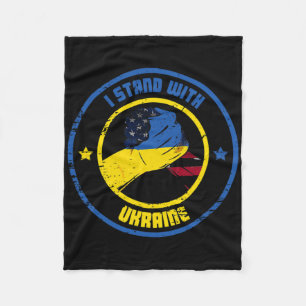 Ich stehe hinter dem Ukraine-Patrioten Fleecedecke