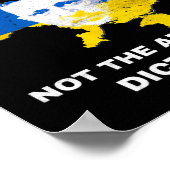 Ich stehe hinter dem ukrainischen Präsidenten, nic Poster (Ecke)