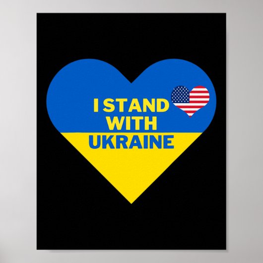 Ich stehe hinter der Ukraine2 Poster (Vorne)