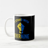 Ich stehe hinter der Ukraine7 Kaffeetasse (Links)