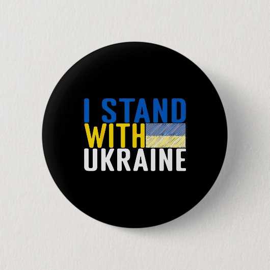 Ich stehe hinter der Ukraine 15 Button (Vorderseite)