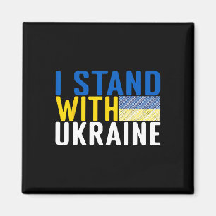 Ich stehe hinter der Ukraine 15  Magnet