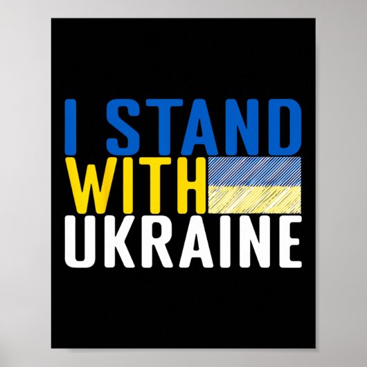 Ich stehe hinter der Ukraine 15 Poster (Vorne)