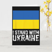 Ich stehe hinter der Ukraine 5 Karte (Gelbe Blume)