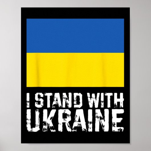 Ich stehe hinter der Ukraine 5 Poster (Vorne)