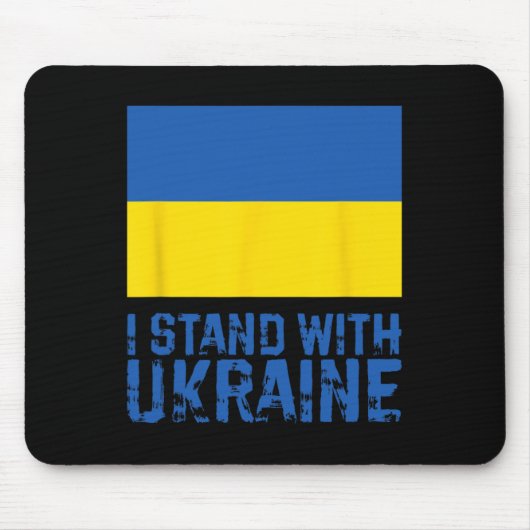 Ich stehe hinter der Ukraine 6 Mousepad (Vorne)