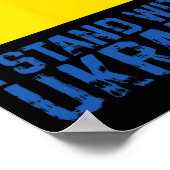 Ich stehe hinter der Ukraine 6  Poster (Ecke)