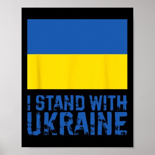 Ich stehe hinter der Ukraine 6  Poster (Vorne)