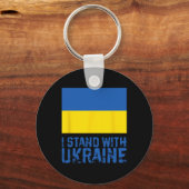 Ich stehe hinter der Ukraine 6 Schlüsselanhänger (Vorderseite)