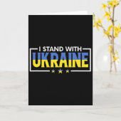 Ich stehe hinter der Ukraine 8 Karte (Gelbe Blume)