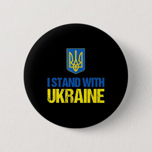Ich stehe hinter der Ukraine Amerikanische Unterst Button